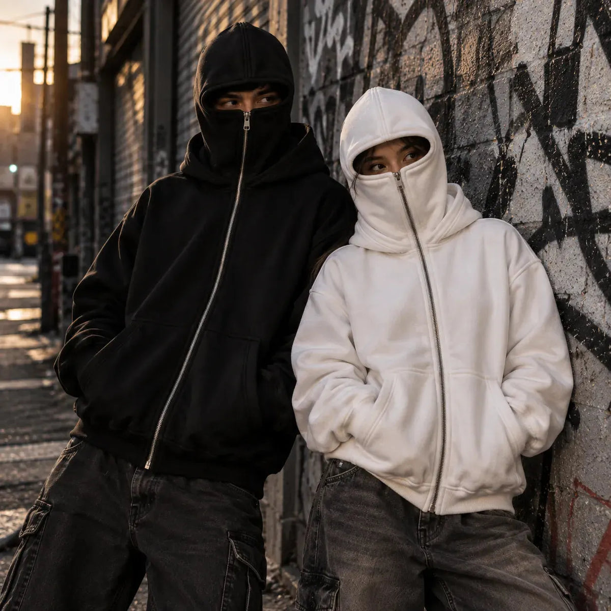ANTI SOCIAL BALACLAVA ZIP-UP HOODIE