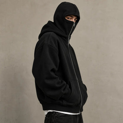 ANTI SOCIAL BALACLAVA ZIP-UP HOODIE