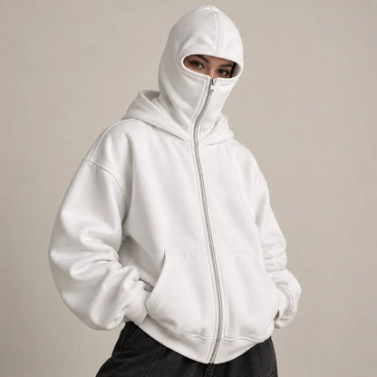 ANTI SOCIAL BALACLAVA ZIP-UP HOODIE