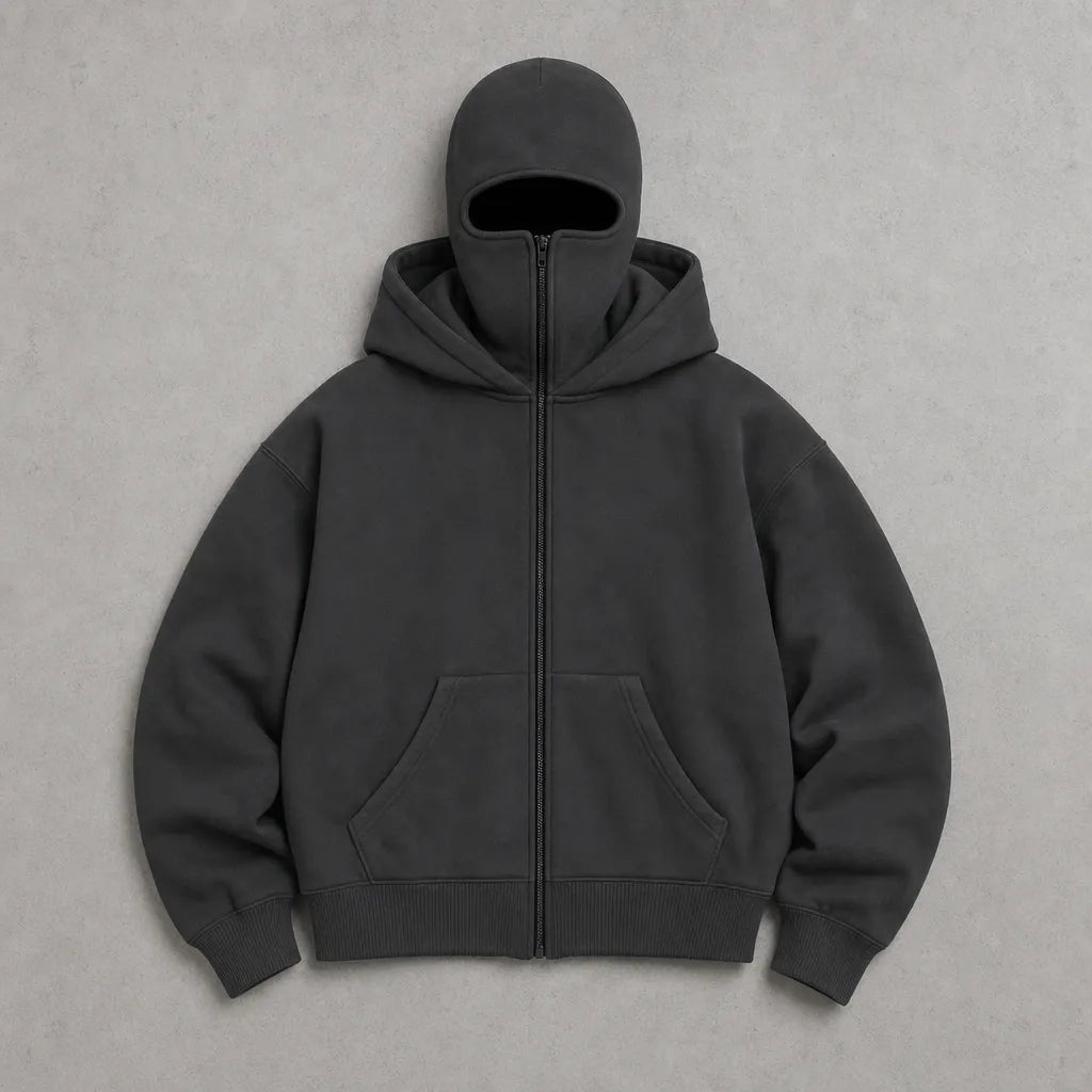 ANTI SOCIAL BALACLAVA ZIP-UP HOODIE