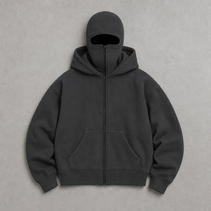 ANTI SOCIAL BALACLAVA ZIP-UP HOODIE